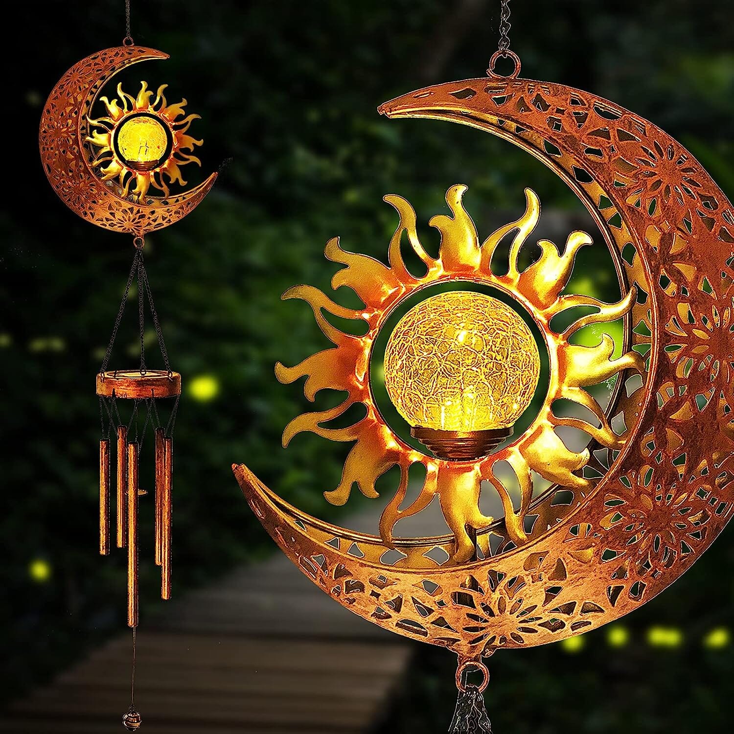 Solar Wind Chimes Garden Decorative Wind Chime Light Outlet 2025 Newest