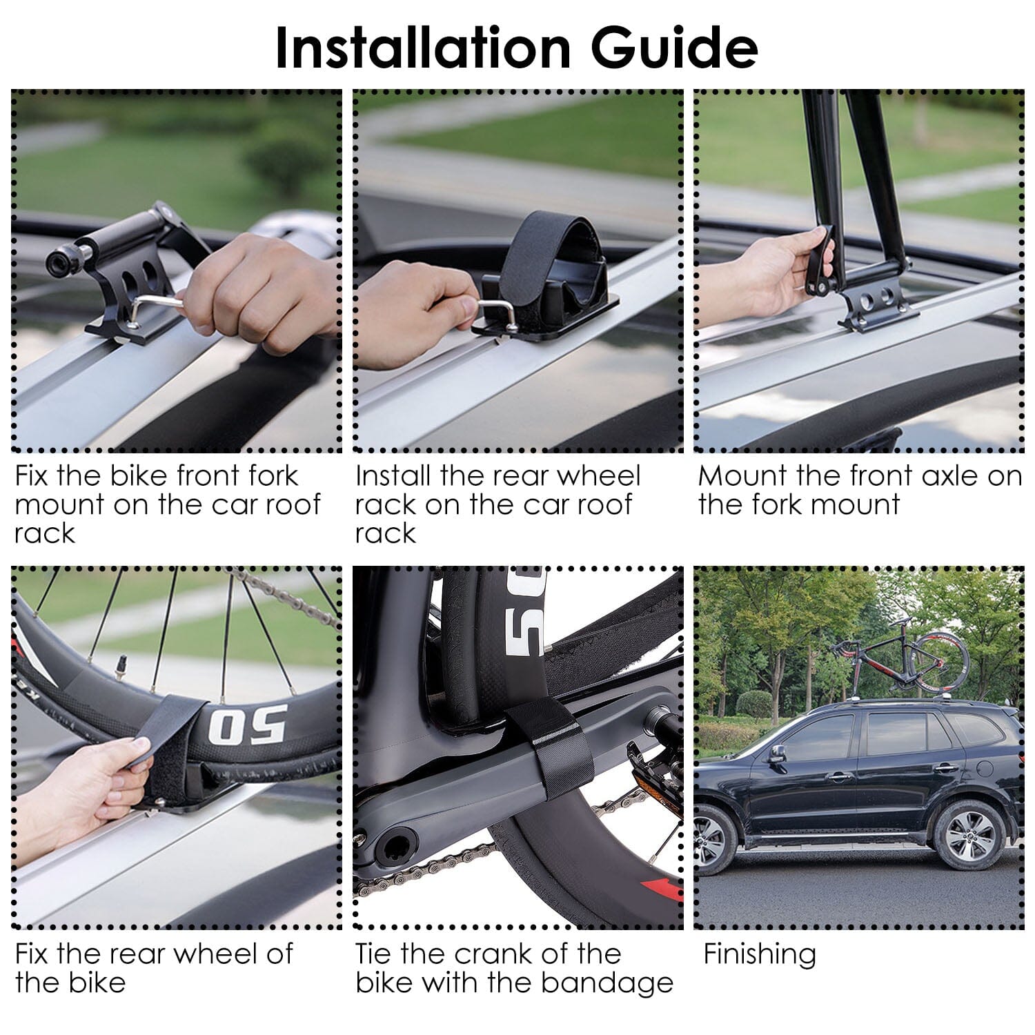 Quick Release Bike Fork Block Mount Rack for Car Roof Outlet Order