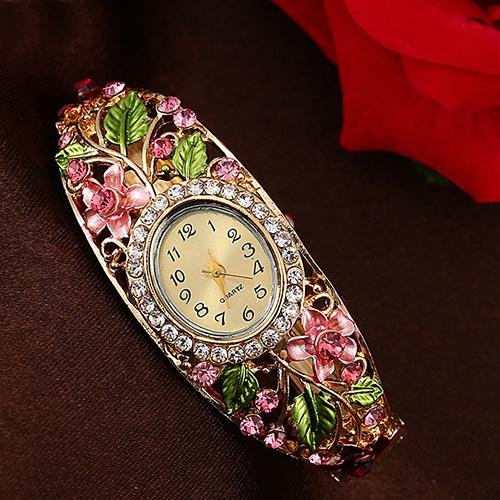 Women's Crystal Bracelet Wrist Watch Free Shipping For Sale