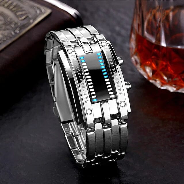 Men LED Light Stainless Steel Sports Watch Discount Shop