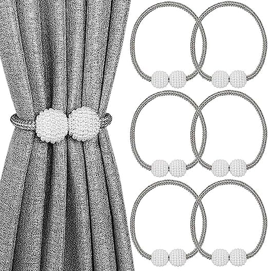 6-Pack: Magnetic Curtain Tiebacks, Decorative Curtain Holdbacks New Arrival Cheap Pice