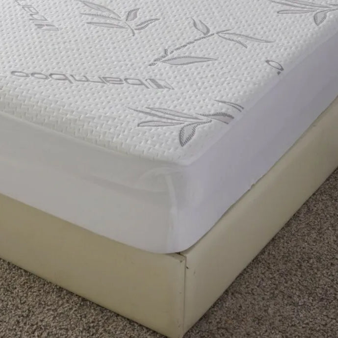 Bed Bath Fashions Premium Bamboo Waterproof Fitted Mattress Protector Pay With Visa