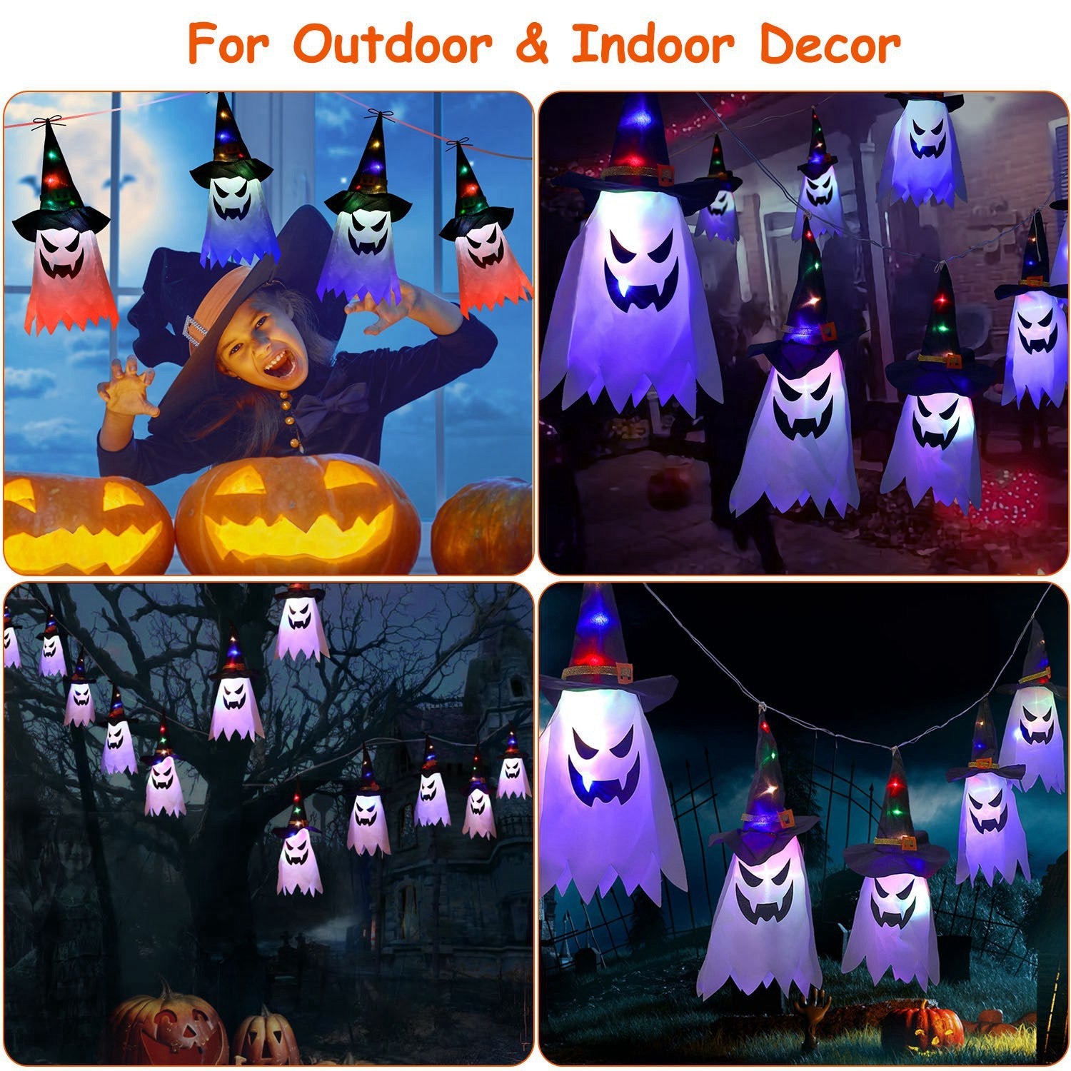 Halloween Ghost Witch Hat Hanging Light Lantern Buy Cheap Best Wholesale