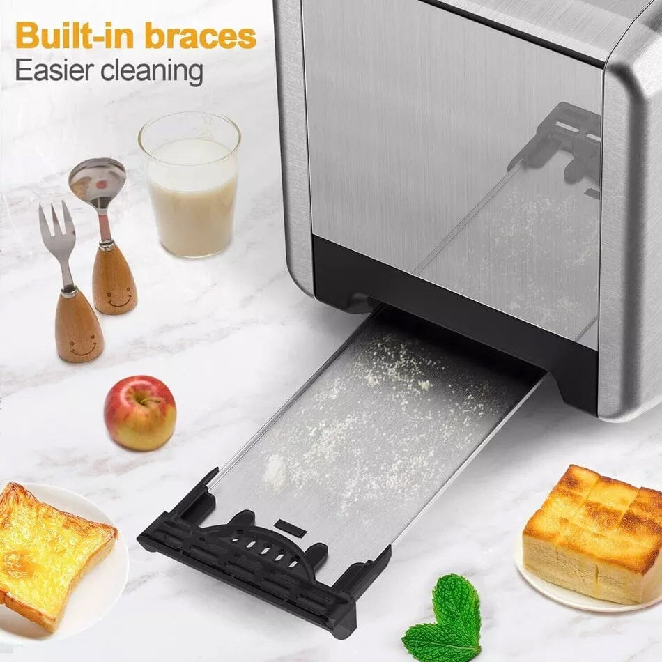 WHALL KST022GU Toasters 2 Slice Best Rated Prime - Stainless Steel (Refurbished) Get Authentic For Sale