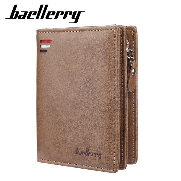 Baellerry Men's Zipper Short Fashion Wallet Supply