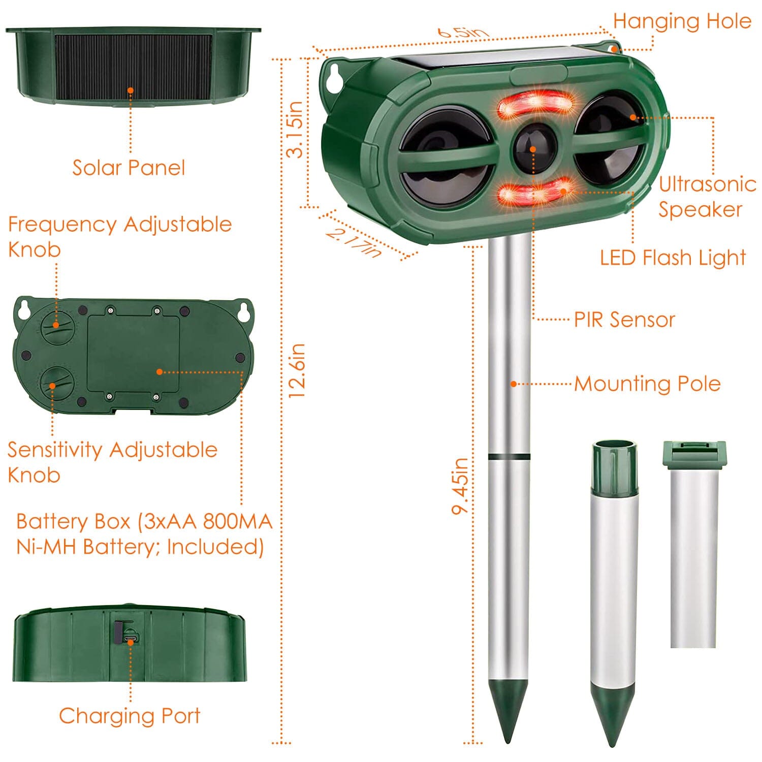 Solar Ultrasonic Animal Repeller Motion Sensor Best Place To Buy