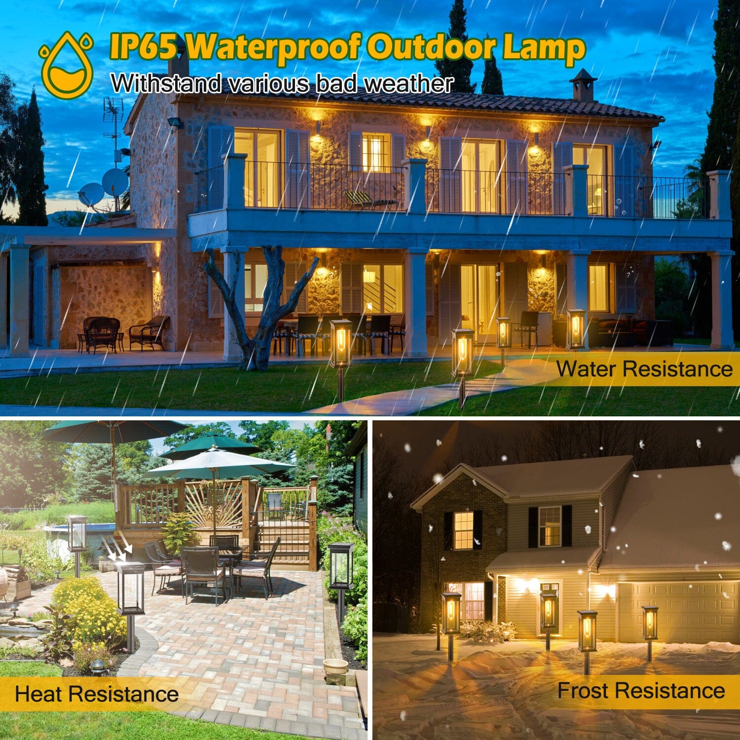 6-Pack: Solar Powered Stake Light IP65 Waterproof Auto On Off Many Kinds Of Cheap Pice