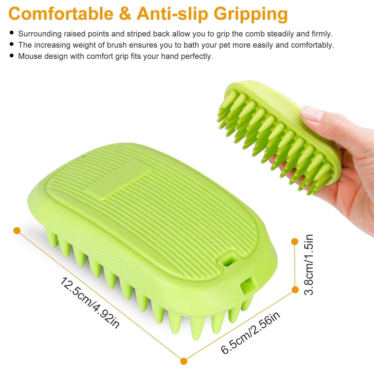 Dog Bath Brush Anti-Skid Pet Grooming Shower Silicone Massage Comb Cheap Extremely