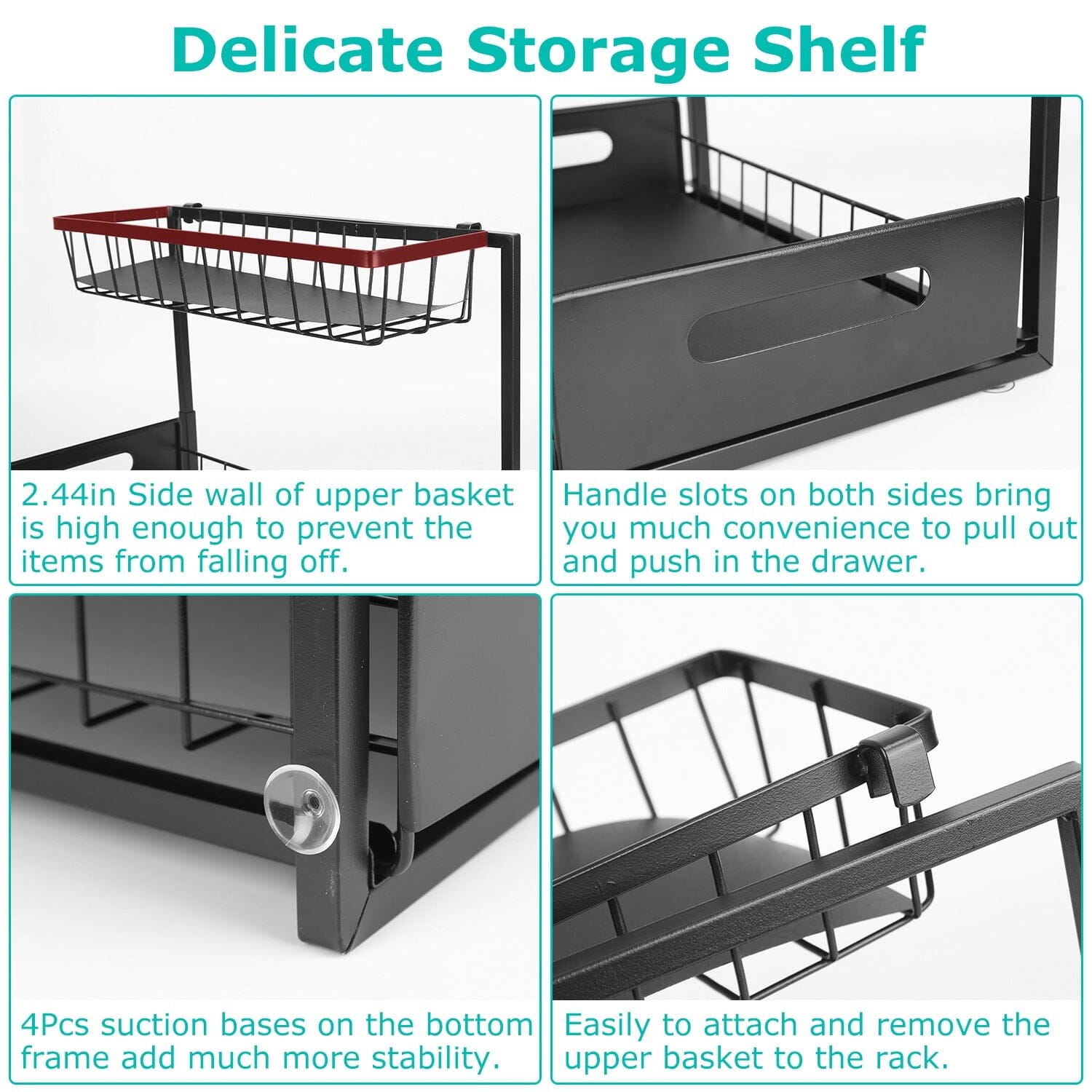 2-Tier Under Sink Organizer Pull Out Basket Storage Looking For Cheap Pice