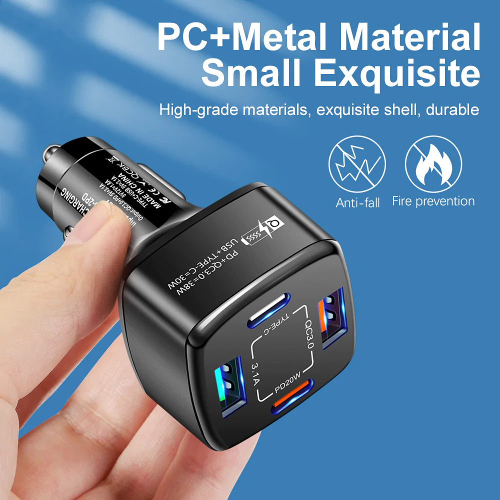 PBG 4 Port Car Charger 2 PD Ports and 2 USB Ports Buy Cheap Explore