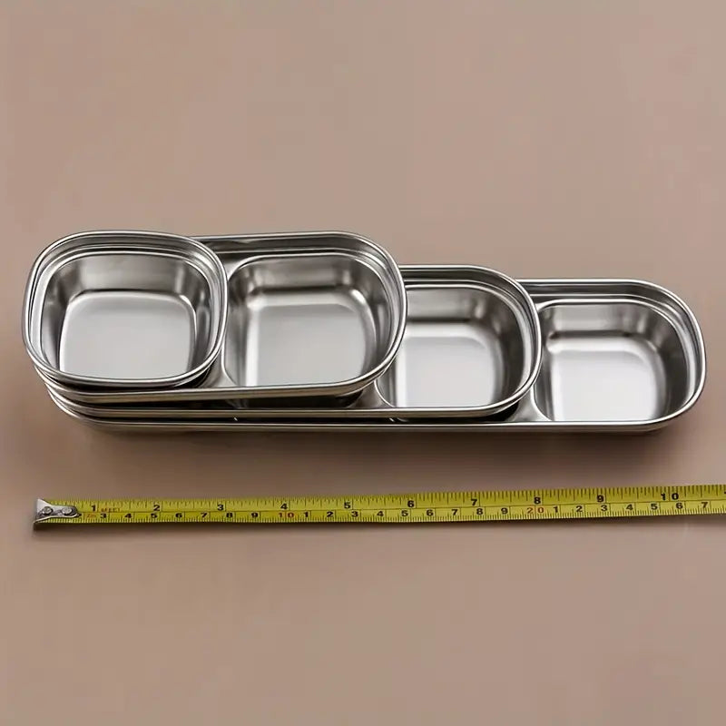4-Piece Set: Stainless Steel Sauce Dish Discount Big Sale