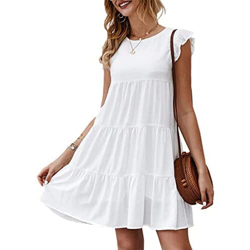 Women's Sleeveless Ruffle Sleeve Summer Dress Buy Cheap Extremely