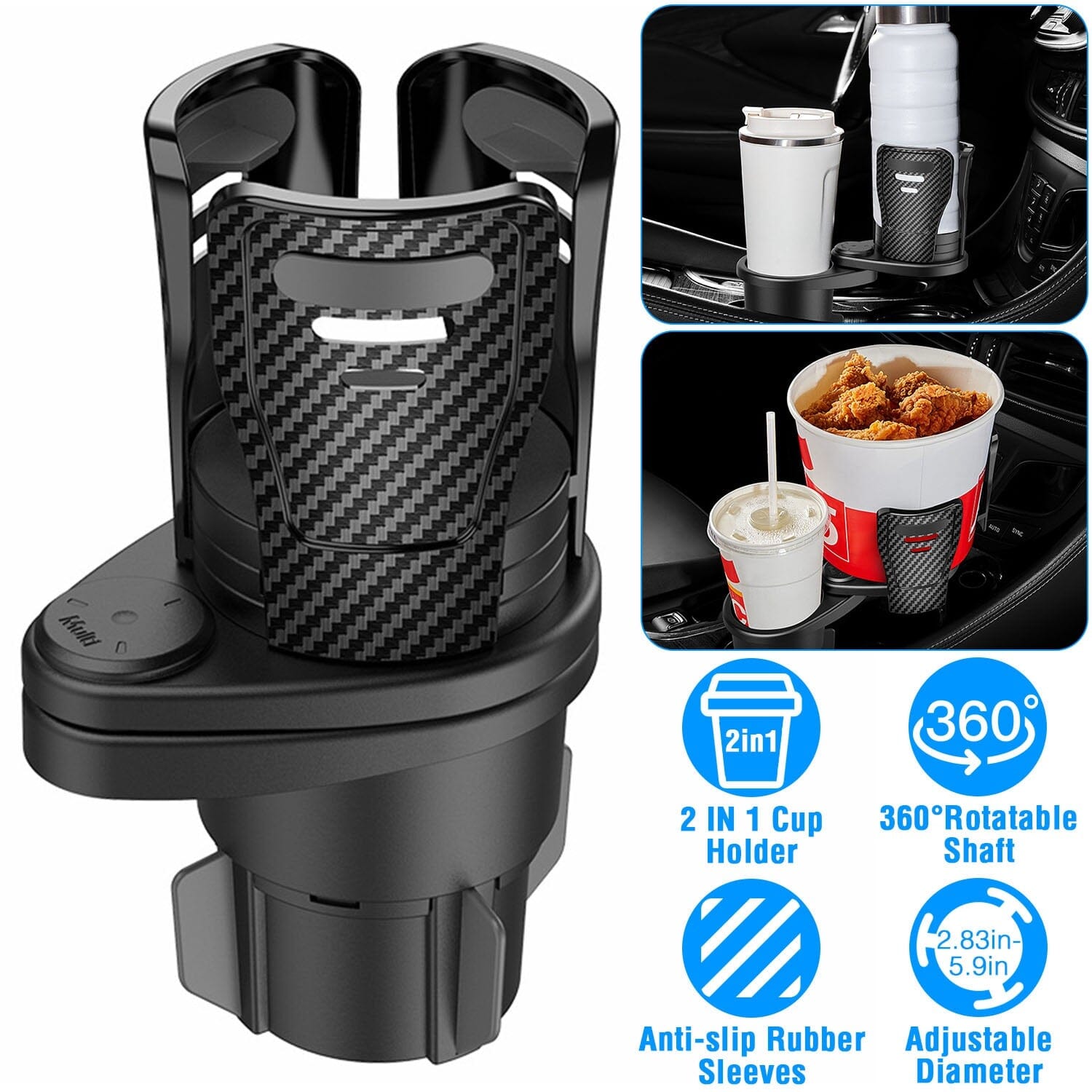 2-in-1 Universal Car Cup Mount Holder Collections For Sale