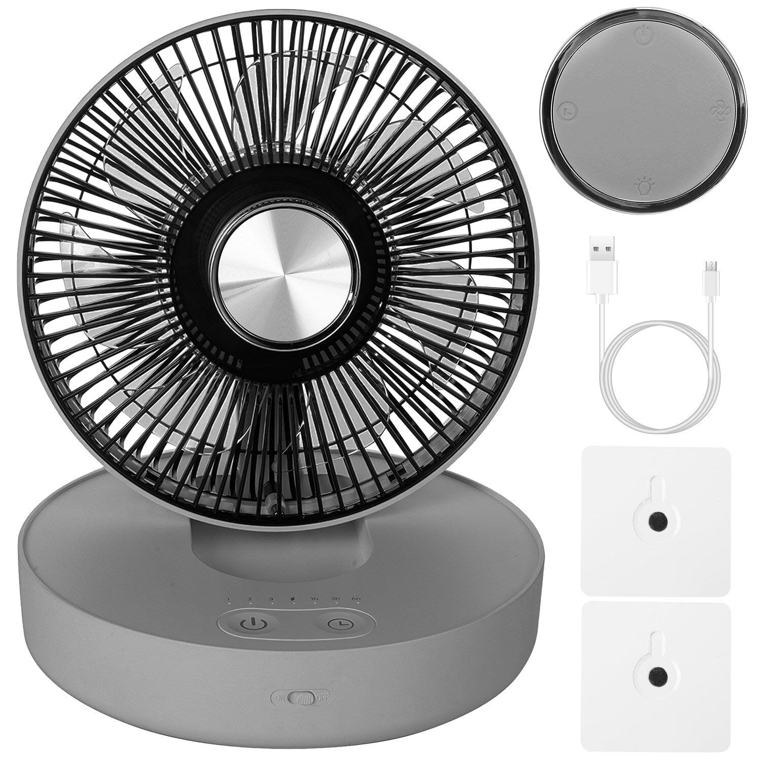 Foldable Rechargeable LED Desk Fan Wall Mounted with Magnetic Remote Sale 100% Guaranteed