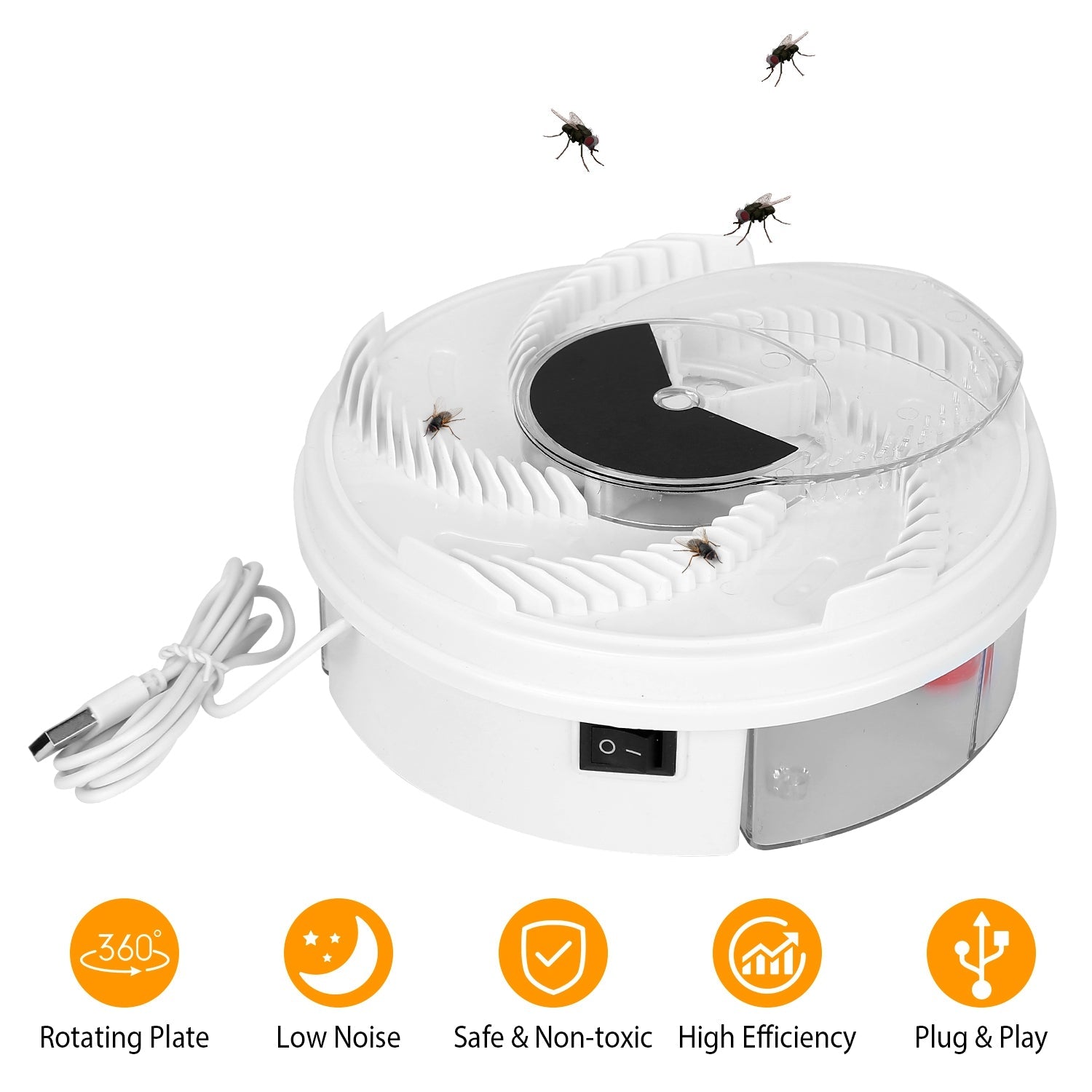 USB powered Electric Fly Trap Automatic Flycatcher Discount Cheap