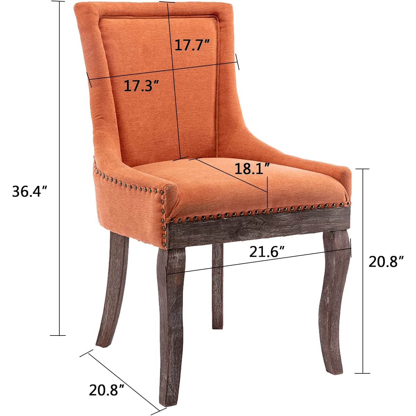 2-Pack: Fabric Upholstered Side Chairs Set Sale Finishline