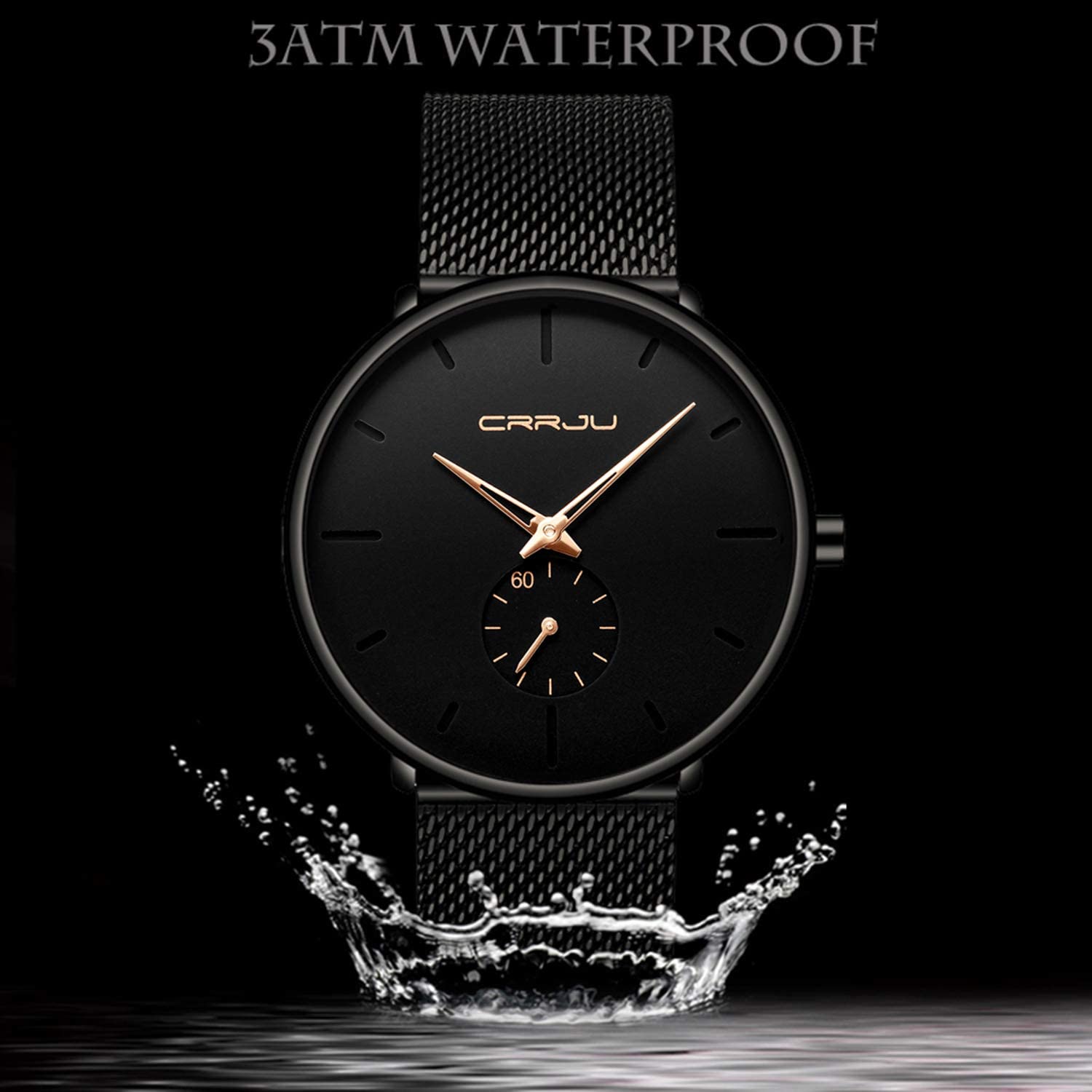 Men's Ultra-Thin Minimalist Waterproof Fashion Wrist Watch Cheap Sale Manchester