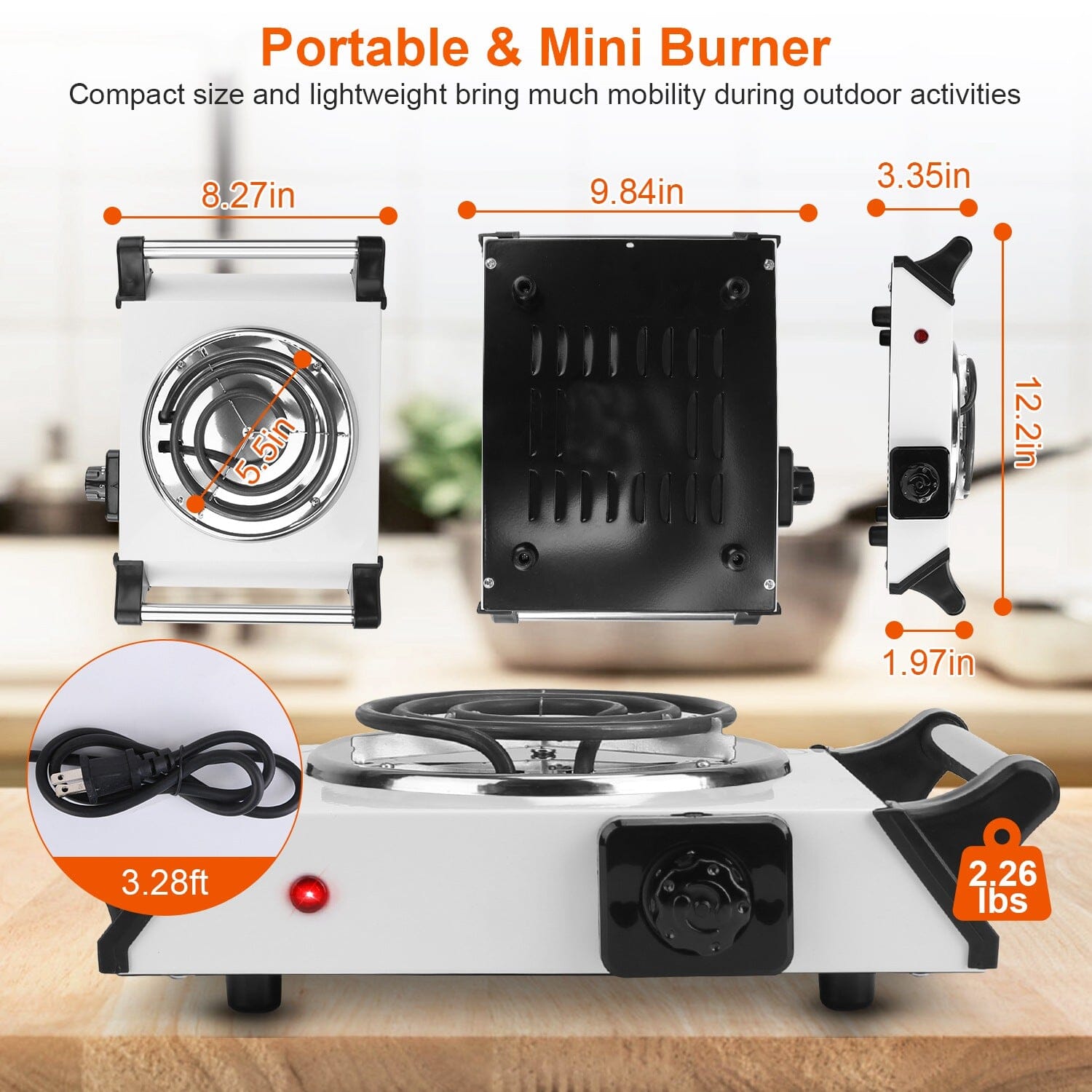 1000W Electric Burner Portable Coil Heating Hot Plate Stove Countertop Online Online With Mastercard