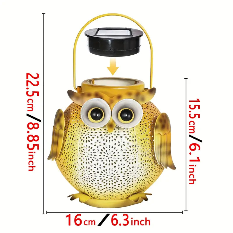 Solar Garden Hanging Light Owl Pattern Supply Online