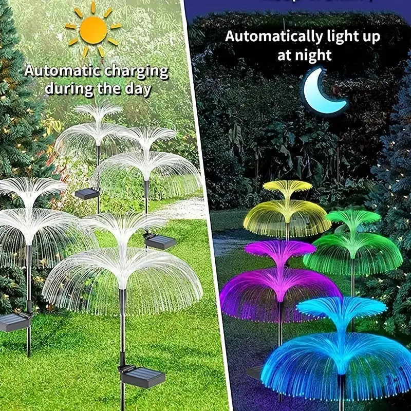 2-Pack: Waterproof Solar Jellyfish Fiber Optic Light For Sale Official Site