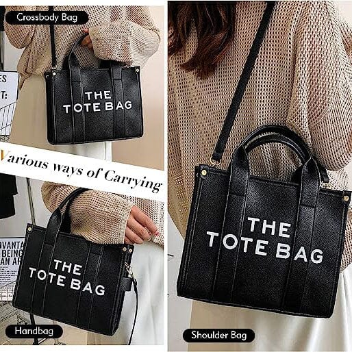 Trendy Leather Tote Bag Small Personalized Top Handle Crossbody Handbags Get Authentic For Sale