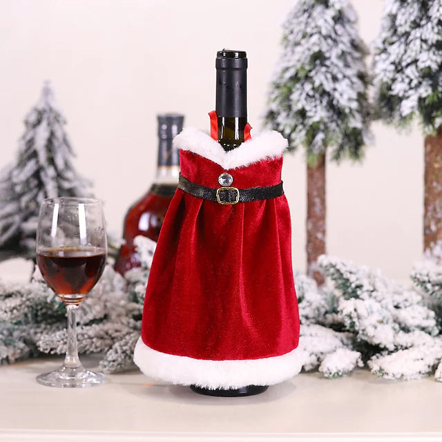 2-Pieces: Christmas Wine Bottle Cover Merry Christmas Decor Cheap Sale Footaction