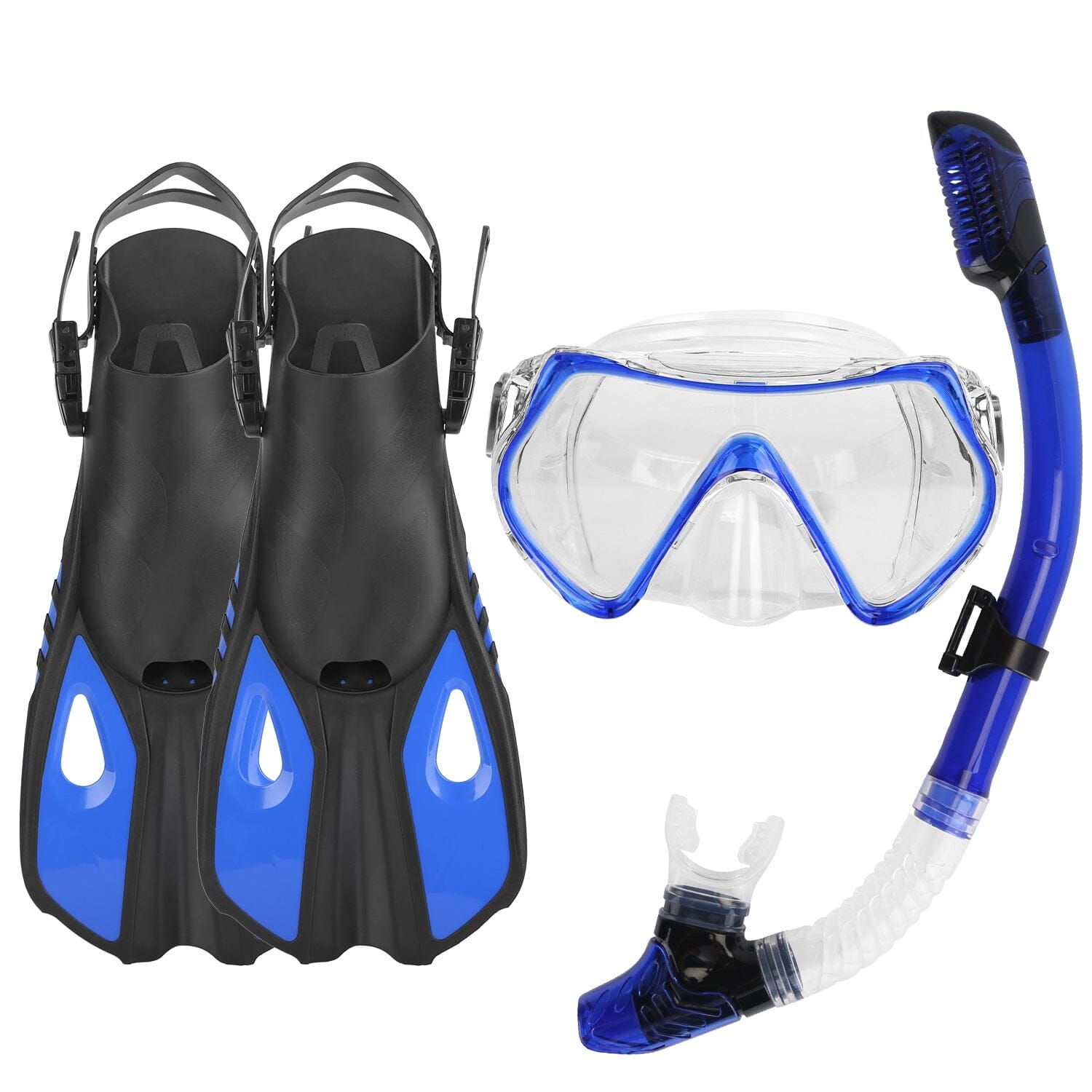 Snorkling Gear Mask Fin Set with Adjustable Swim Fins Cheap Sale Comfortable