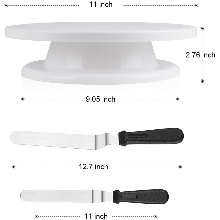 Kootek 11 Inch Rotating Cake Turntable with 2 Icing Spatula and 3 Icing Smoother The Cheapest Cheap Pice