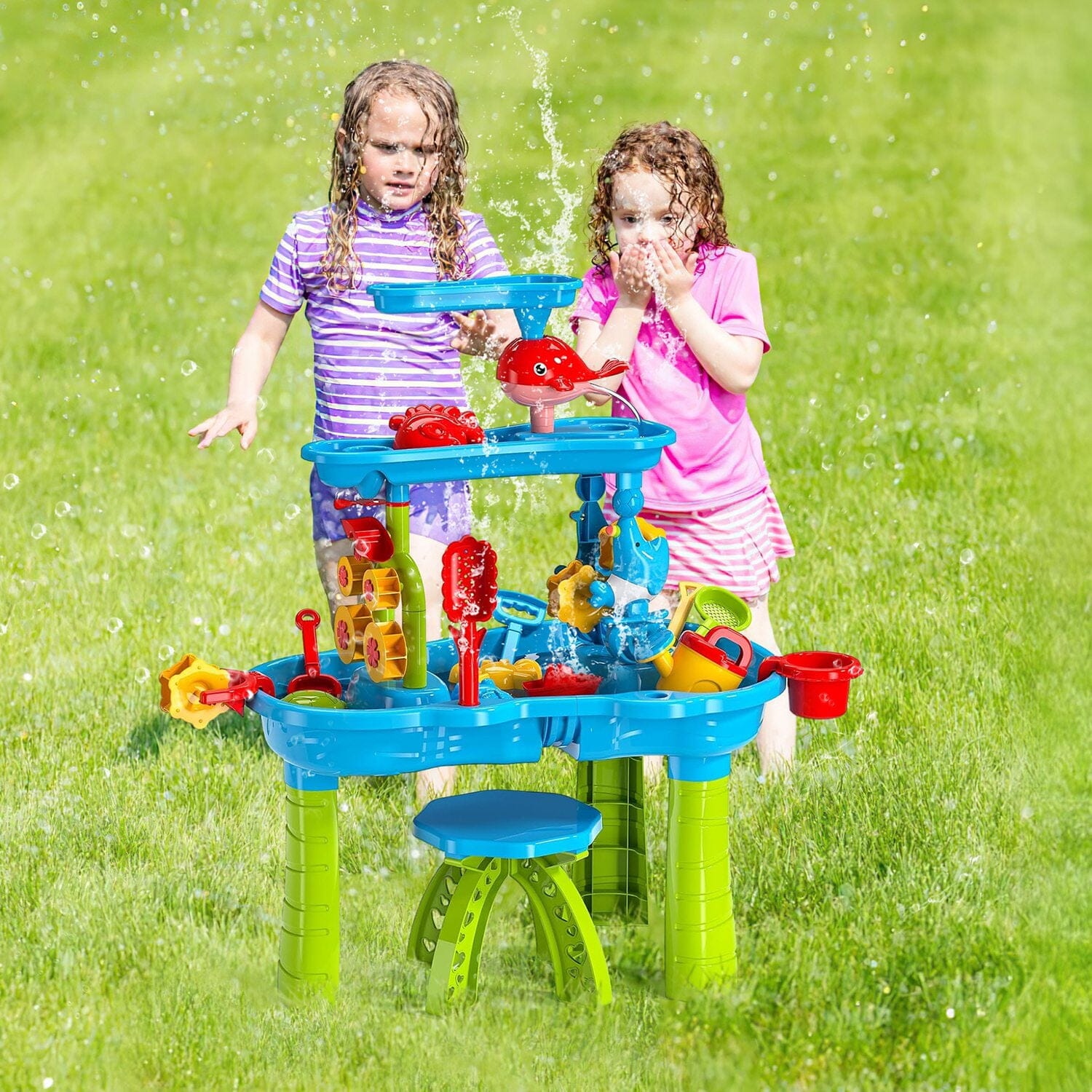 Kids Sand Water Table for 3-6 Years Old Sensory Exercise Friendship Building Sale Shop Offer