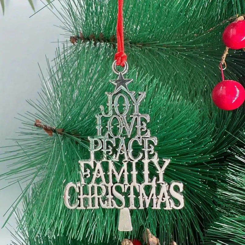 Festive Christmas Tree Pendant - Metal Hanging Ornament for Scene Decor Fast Delivery Sale Online