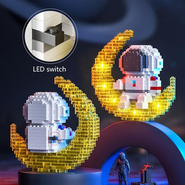 Astronaut Building Blocks LED Glowing Toys Outlet Where Can You Find