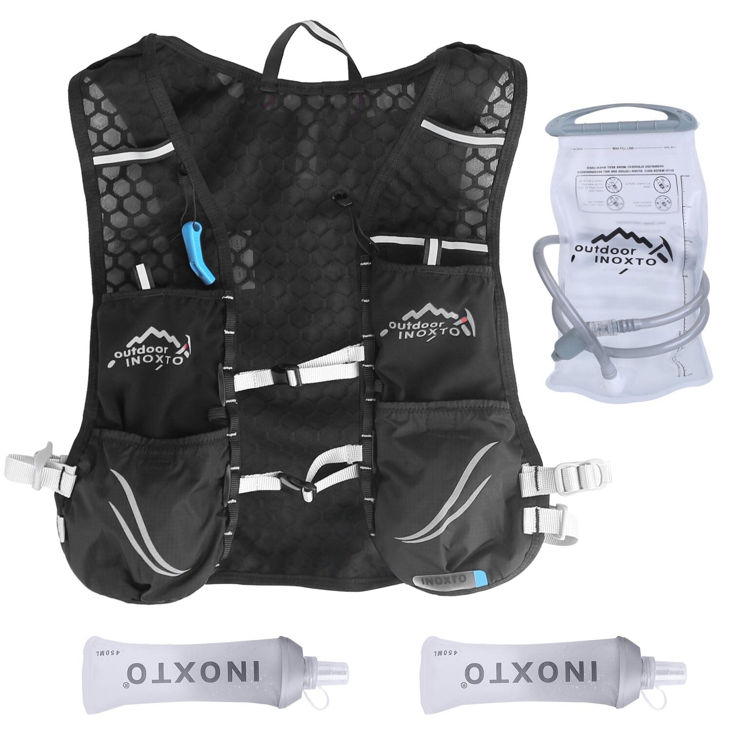 Sport Hydration Vest Running Backpack with 15oz, 50oz Water Bladder Countdown Package Online