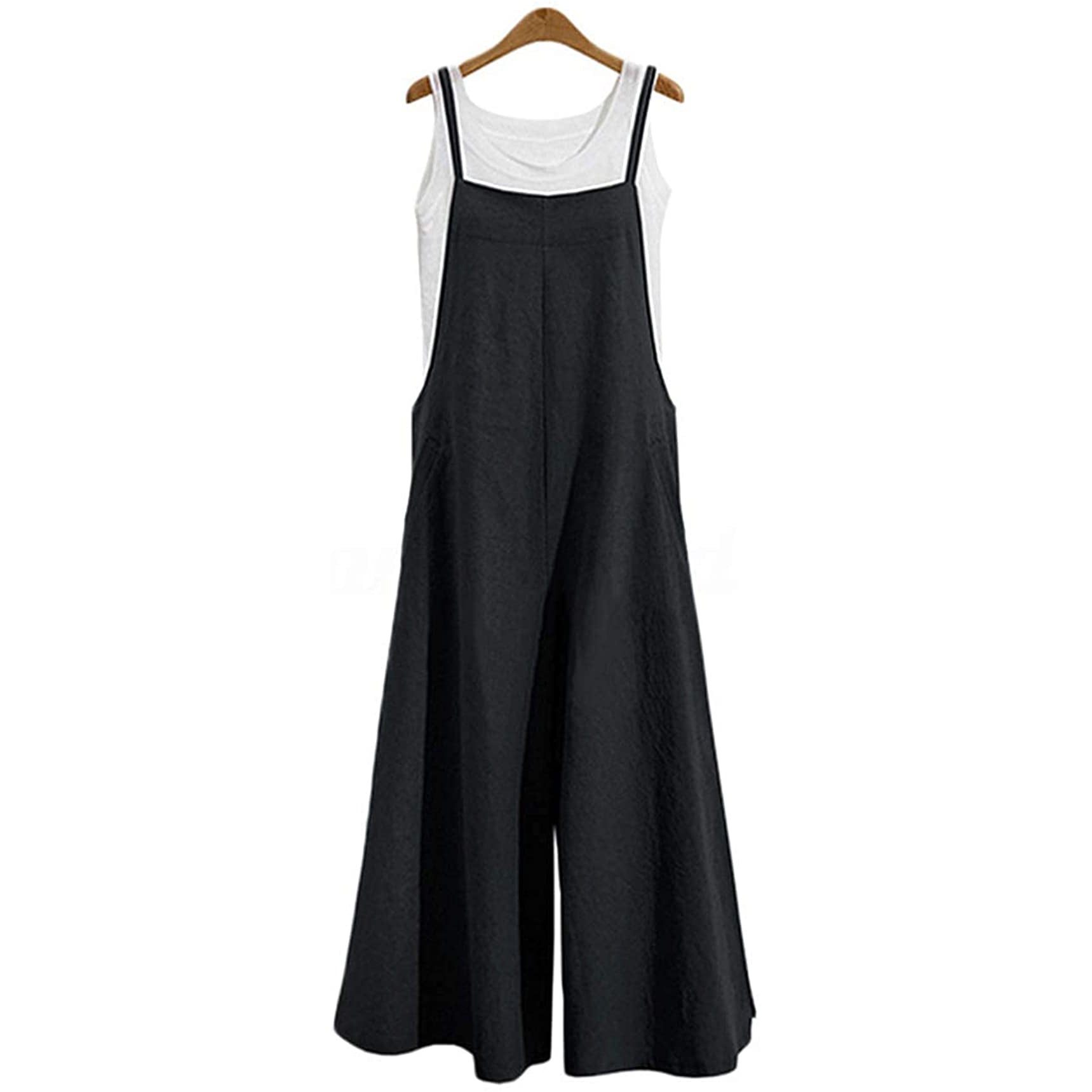 Women's Casual Loose Long Wide Leg Jumpsuits Outlet Cheap Quality