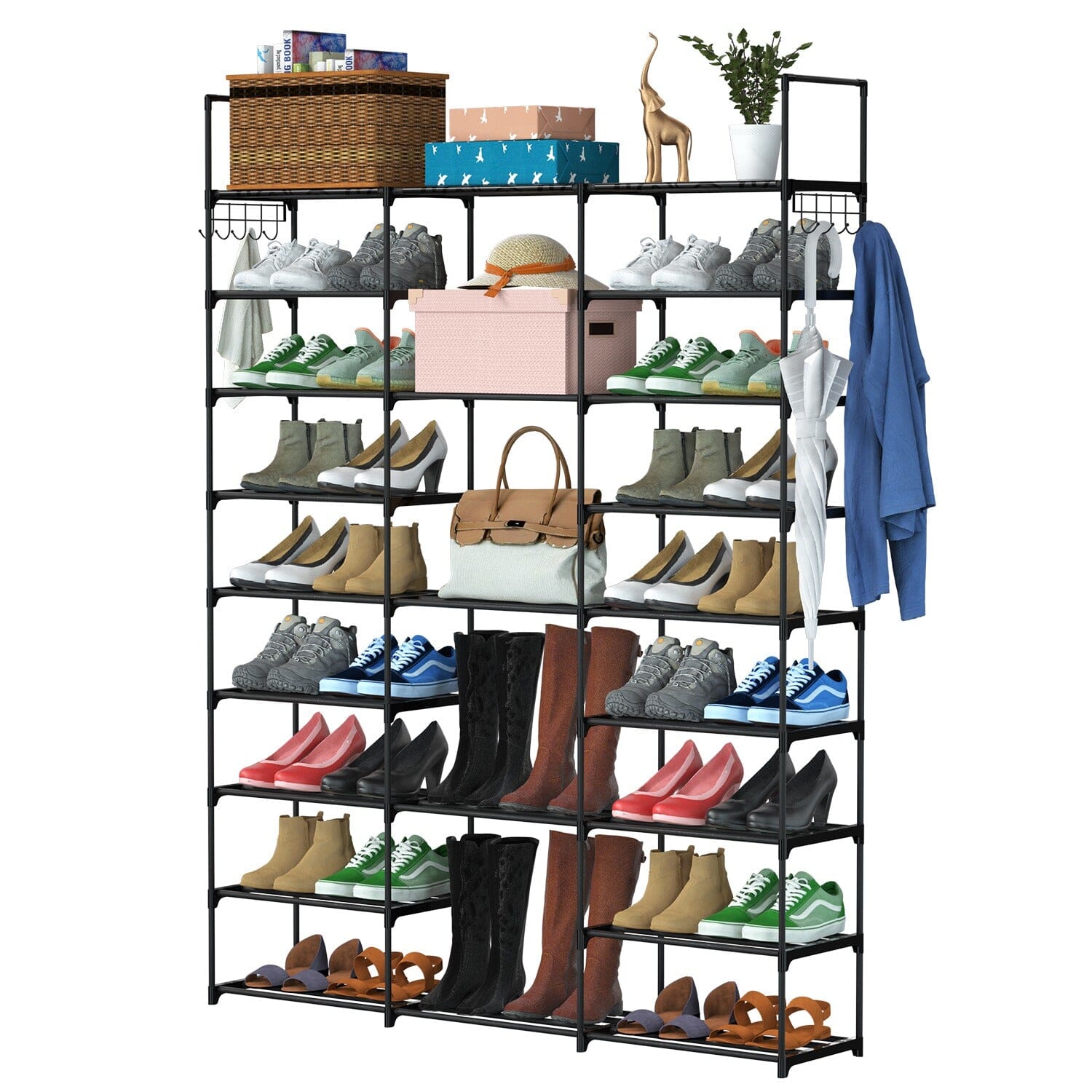 9-Tier: Shoe Rack Metal Storage Buy Cheap Very Cheap