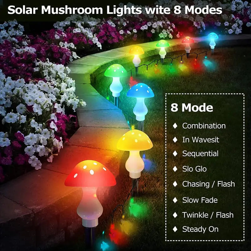 Multi-Color Changing LED Solar Mushroom Light From China Cheap Pice