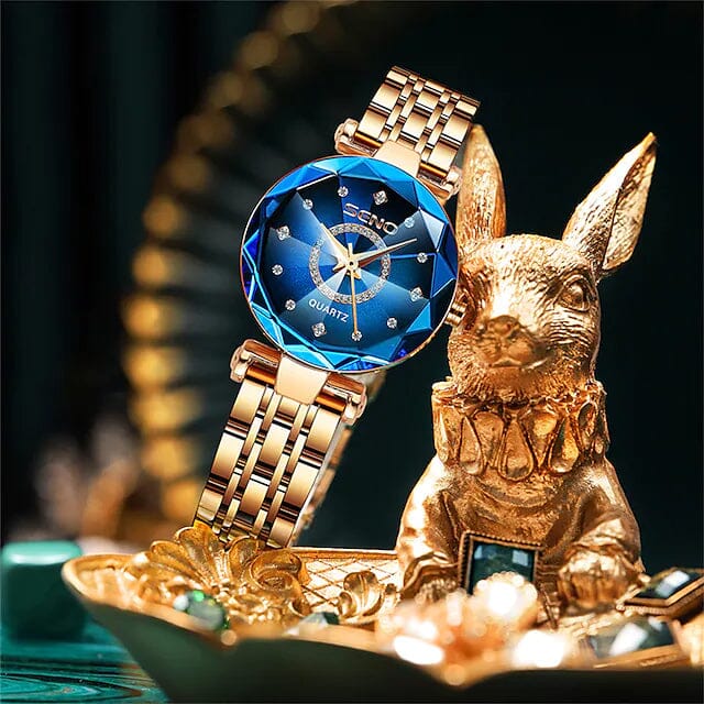Women Golden and Silver Classic Quartz Watch Discount Low Shipping Fee