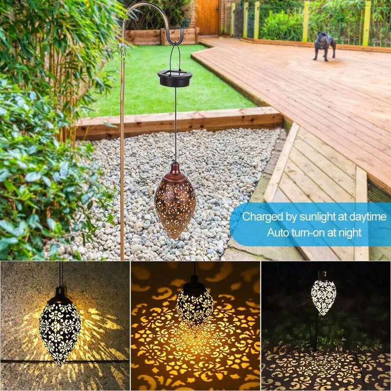 Tomshine Solar Lantern LED Moroccan Garden Lights Metal Lamp Waterproof Cheap 100% Authentic