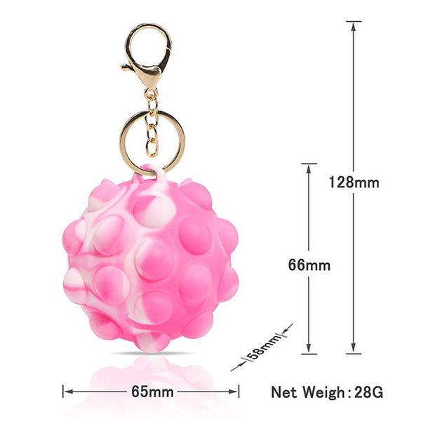 3D Pop Ball Fidget Toy Keychain Stress Reliever For Children and Adults Cheap 100% Authentic