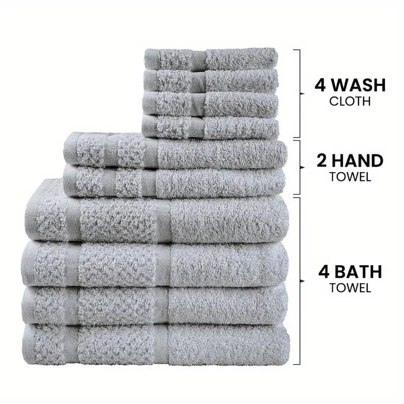 10-Piece: Towel Set with Upgraded Softness & Durability Free Shipping Inexpensive