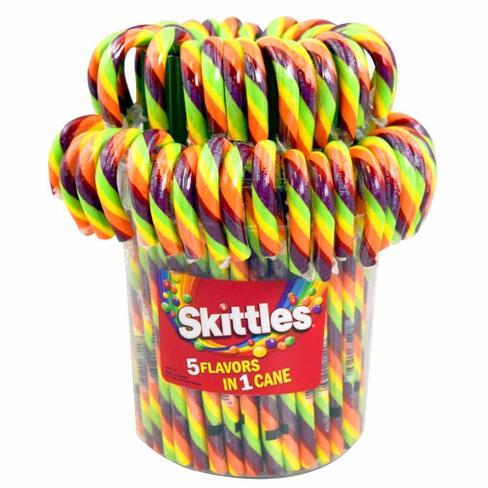 60 Count Skittles Candy Canes Sale Hot Sale