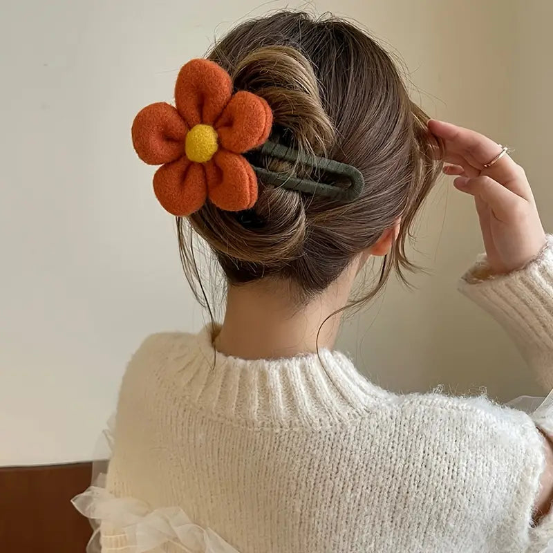 2-Pack: Gorgeous Plush Flower Hairpin Buy Cheap Factory Outlet