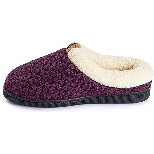 Pupeez Girls Sweater Knit Slippers Fleece Lined House Shoe Cheap Pice Wholesale Pice