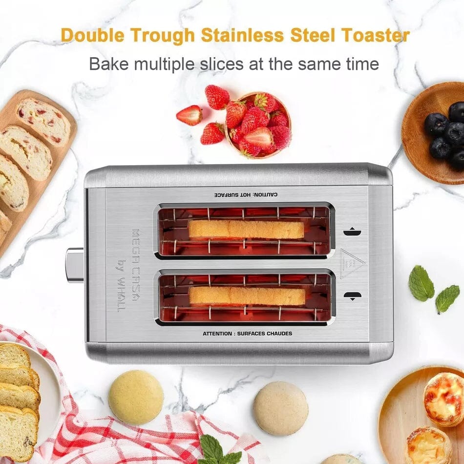 WHALL KST022GU Toasters 2 Slice Best Rated Prime - Stainless Steel (Refurbished) Get Authentic For Sale