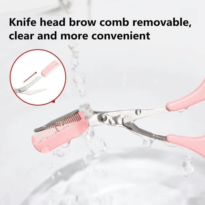 Eyebrow Trimmer Scissors with Comb Affordable Cheap Online