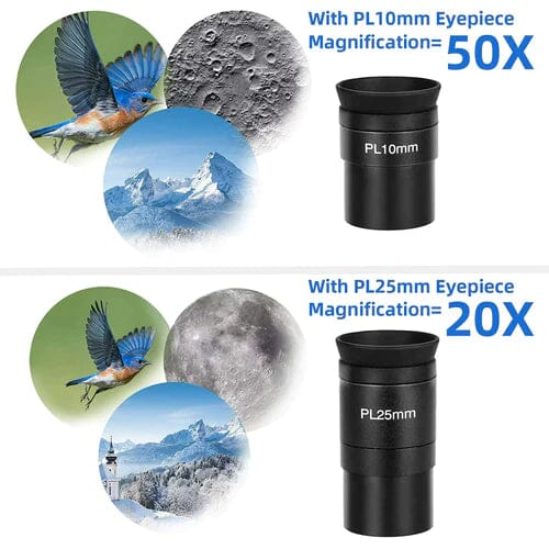 Telescope for Beginner 114mm Aperture 500mm AZ Mount Astronomical Reflector Clearance Official