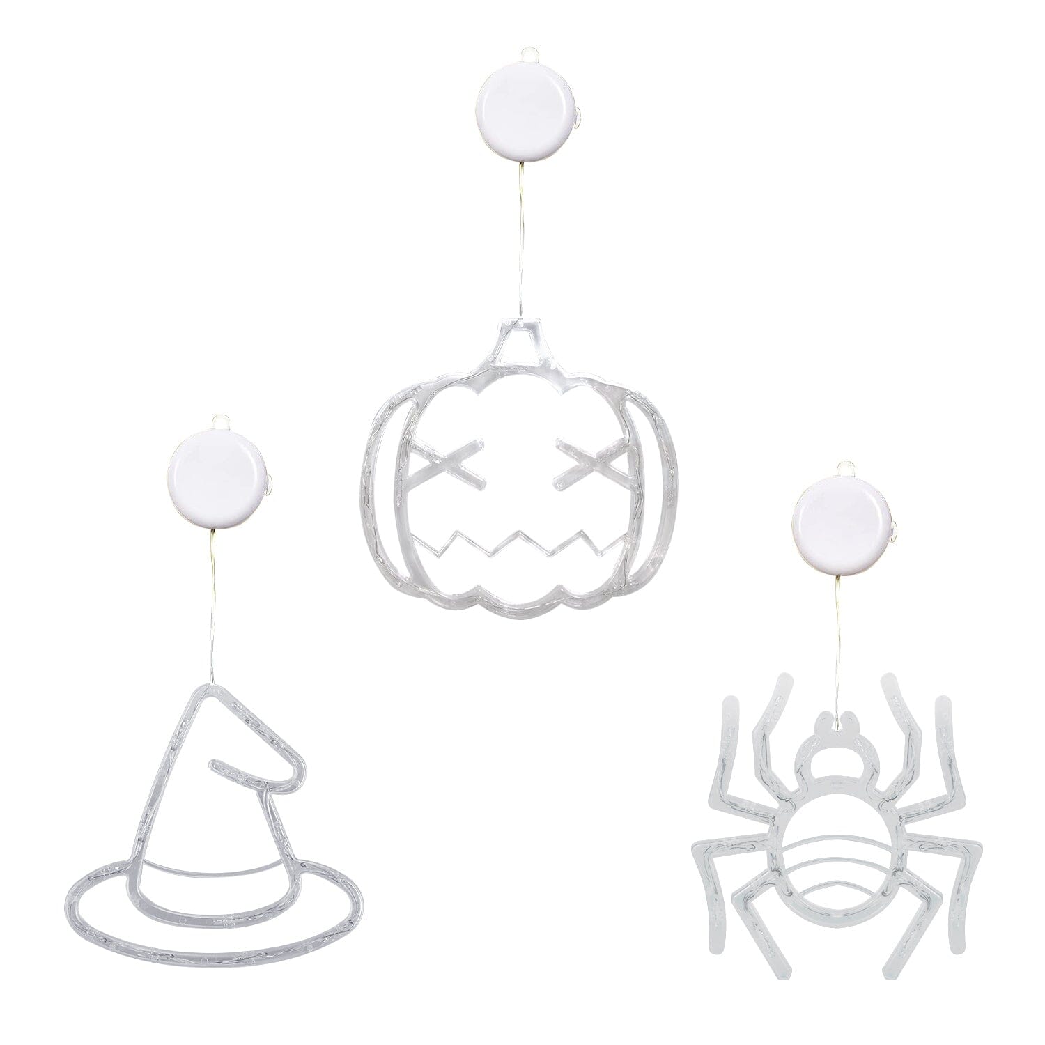 3-Pack: Halloween Window Light with Suction Cup Hanging Holes Clearance Manchester Great Sale