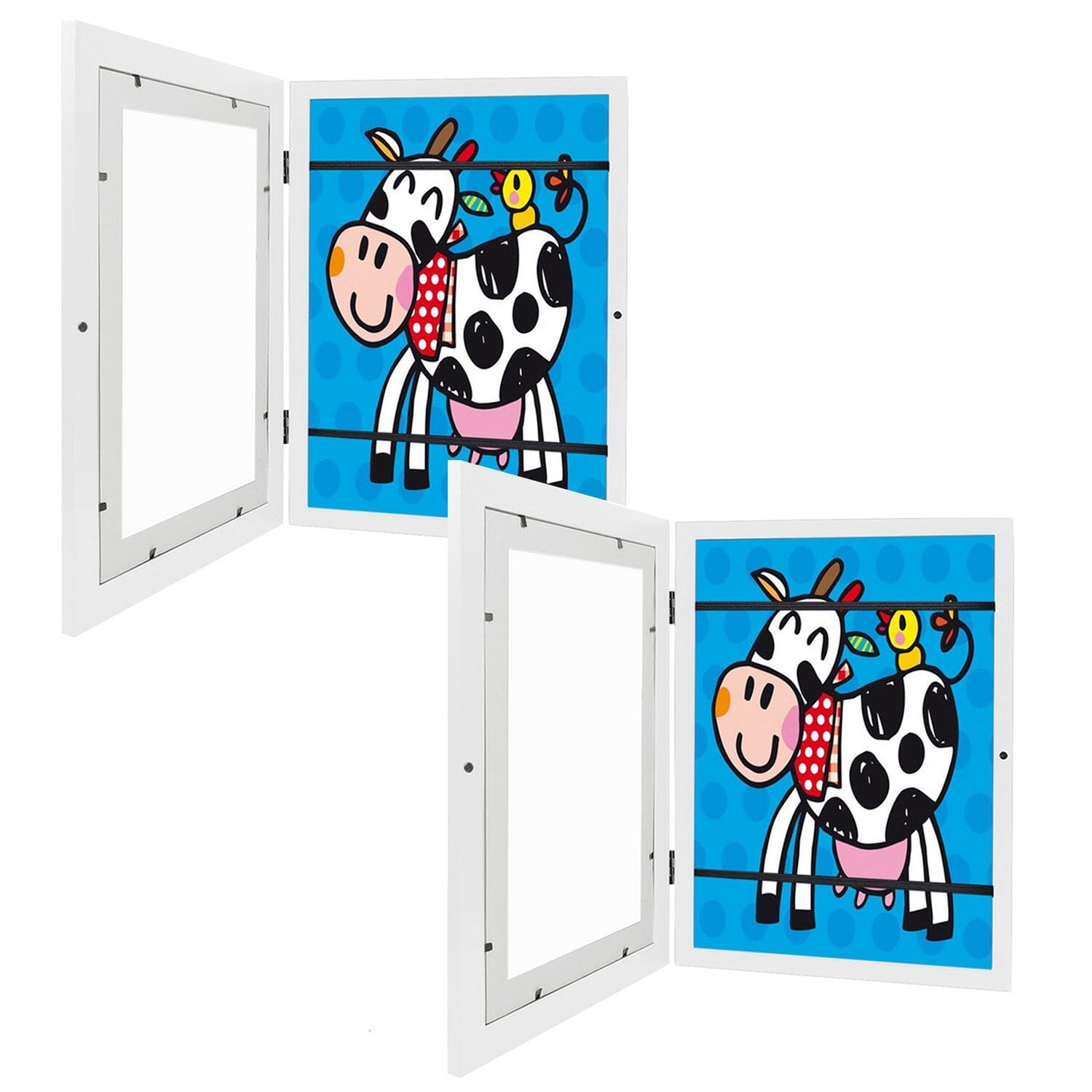 2-Piece: Kids Art Frame Front Opening Wooden Picture Frame Low Cost For Sale