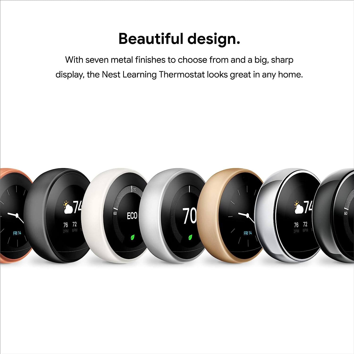 Google Nest Learning Thermostat - Smart Wi-Fi Thermostat (Refurbished) Many Kinds Of Online