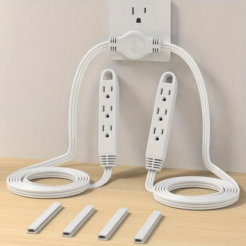 12-Foot Long Extension Cord Power Strip with 6 Feet on Each Side 13A 125V 1625W Sale Shop Offer