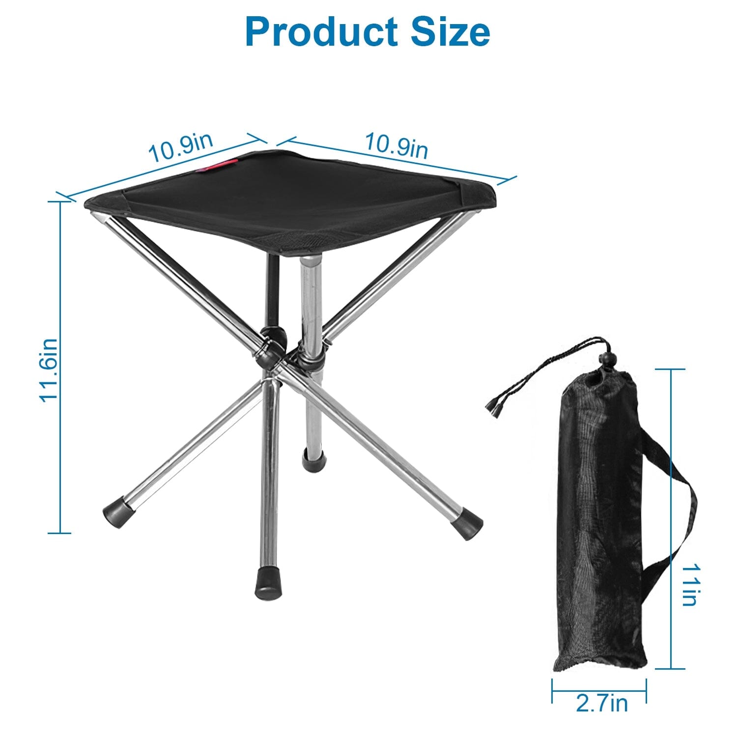 Retractable Portable Folding Chair Easy Set Up Backpacking Stool Sale Original